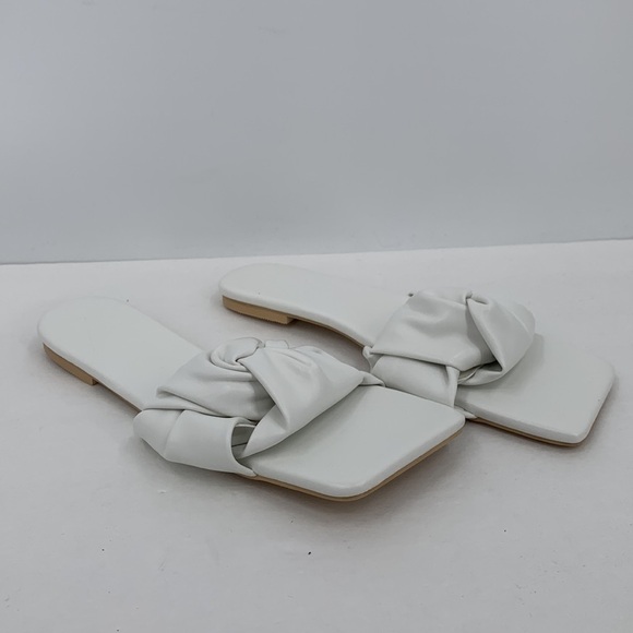 Sol Sana St Sana Avery white slide sandal shoe mule flat twist band new 40 9 - Picture 4 of 6